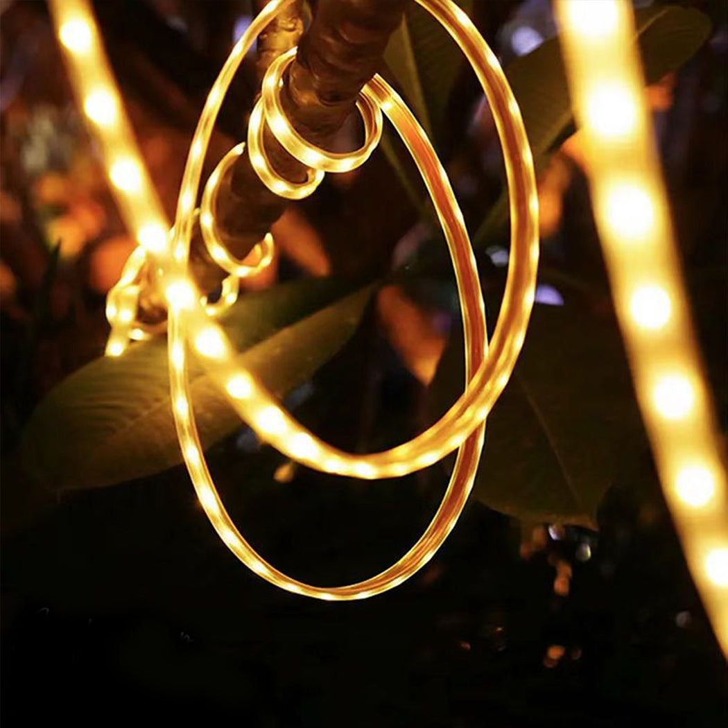 RGB Colour Solar Powered LED Strip Garden Light Large Panel Super right