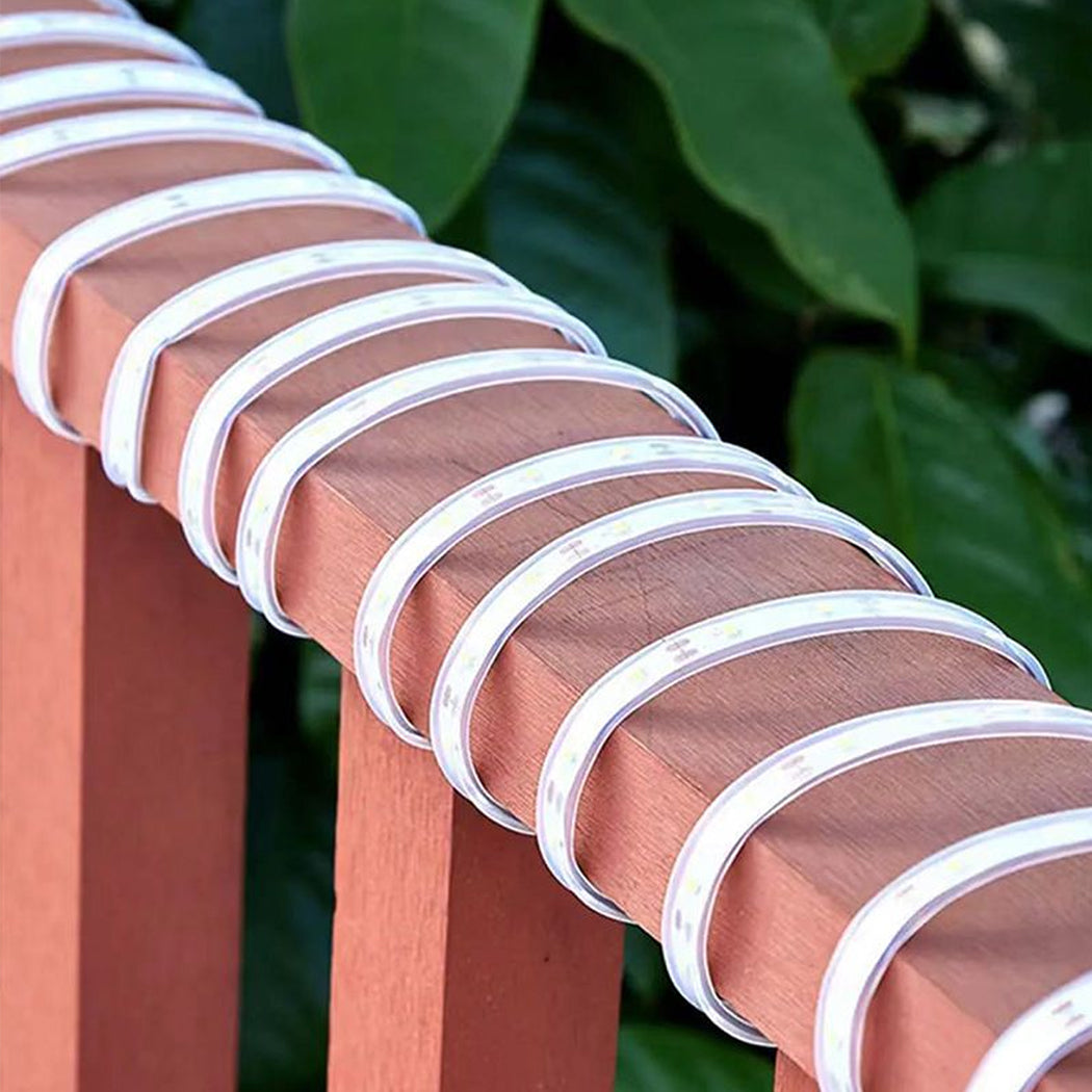 RGB Colour Solar Powered LED Strip Garden Light Large Panel Super right