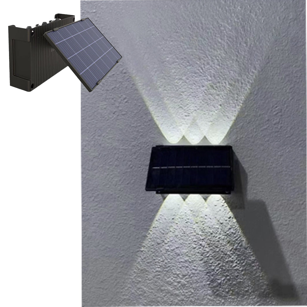 Solar Wall Lights Decorative Outdoor Waterproof IP65 Adjustable Panel Up Down