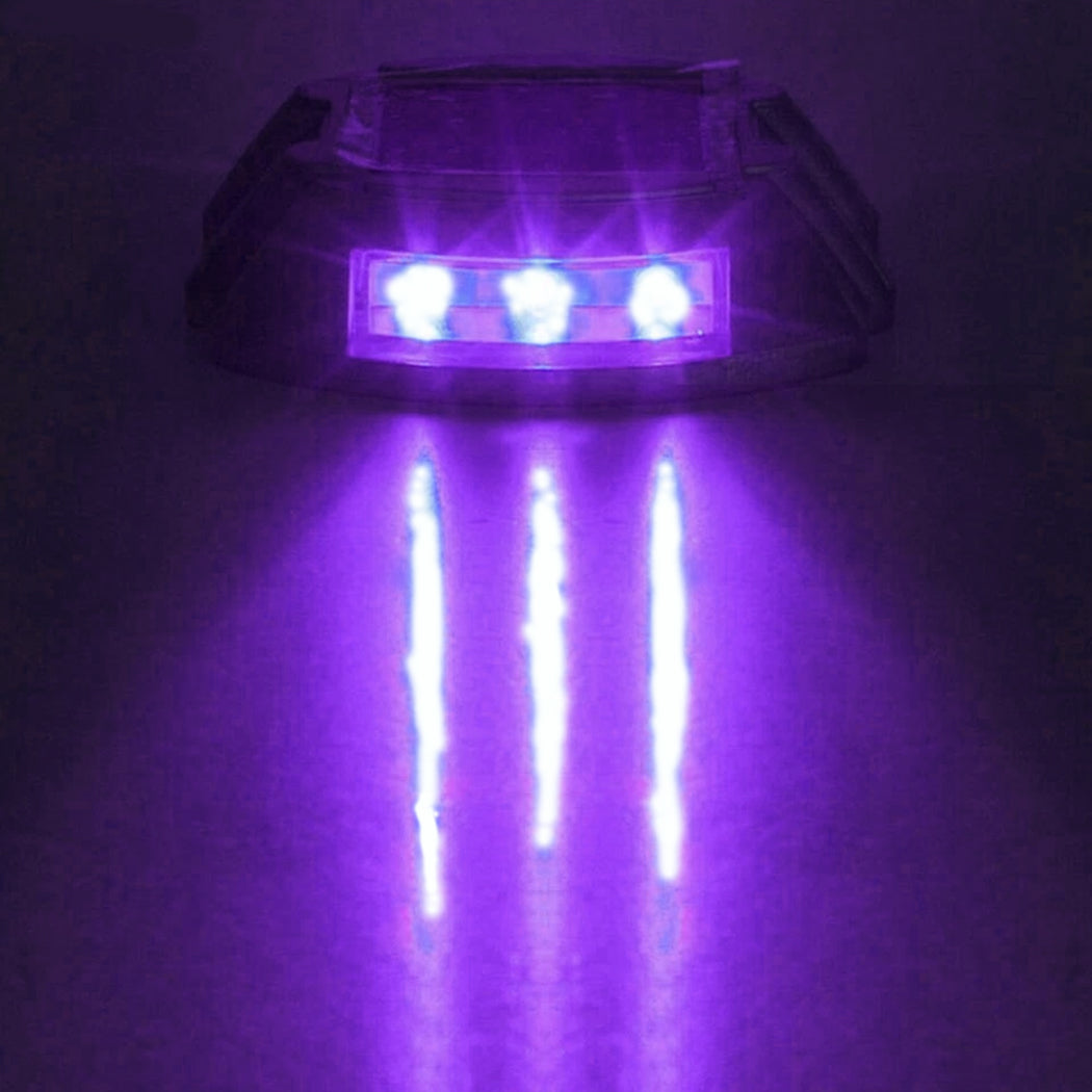 2 Pack x Solar Stud Light Solar Driveway Deck Marker Lights Ultra-Bright LED IP68 Waterproof