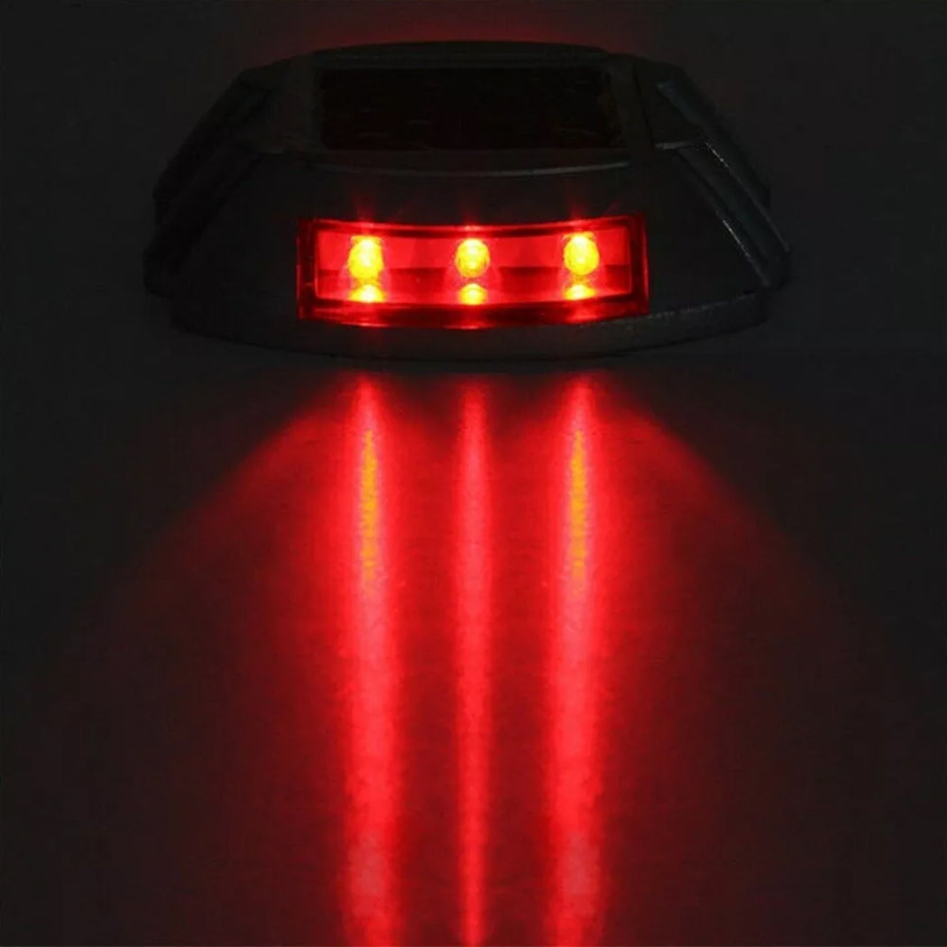 2 Pack x Solar Stud Light Solar Driveway Deck Marker Lights Ultra-Bright LED IP68 Waterproof