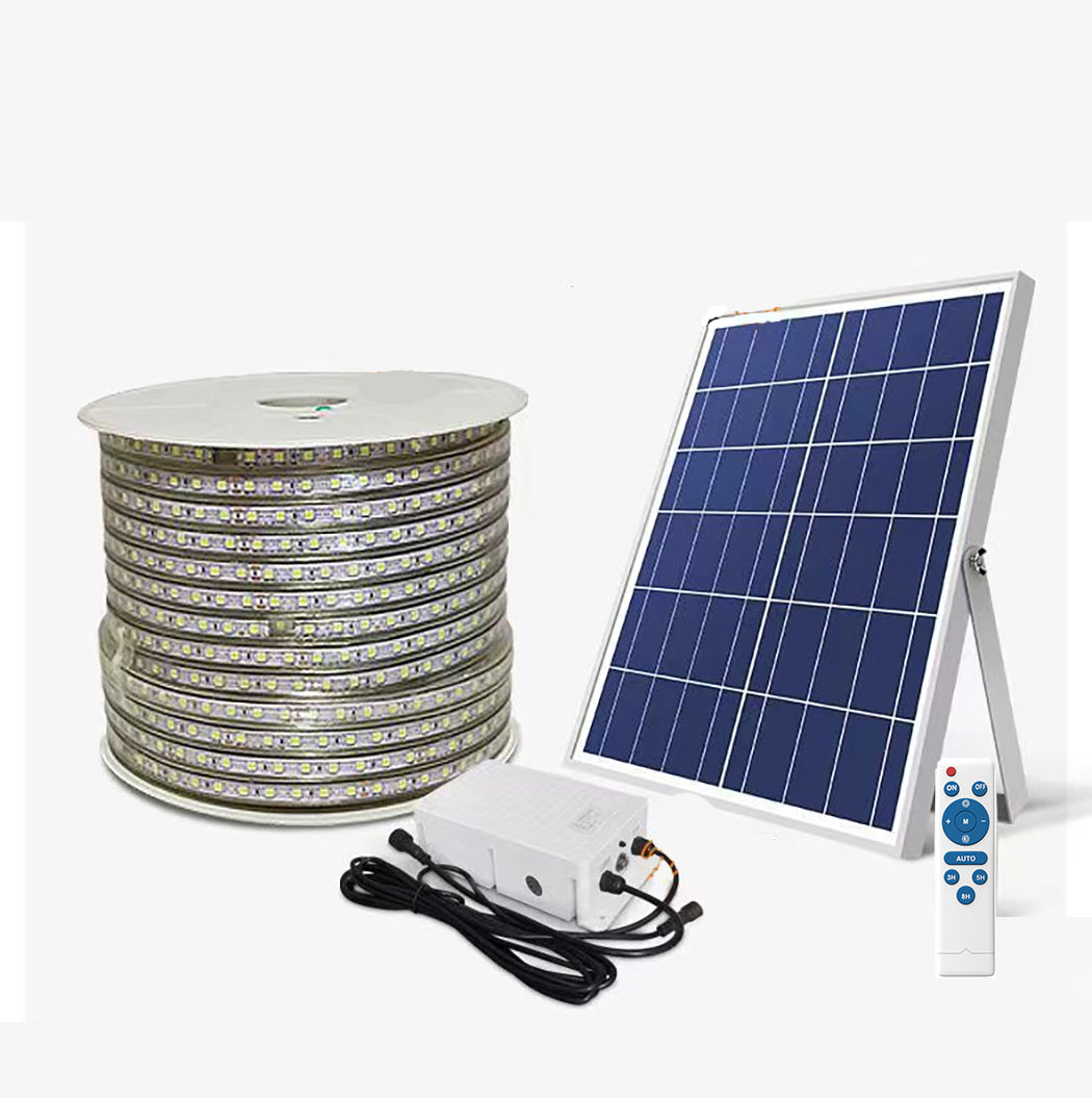 Red Blue Yellow or Green Coloured Solar Powered LED Strip Garden Light Large Panel Super Bright