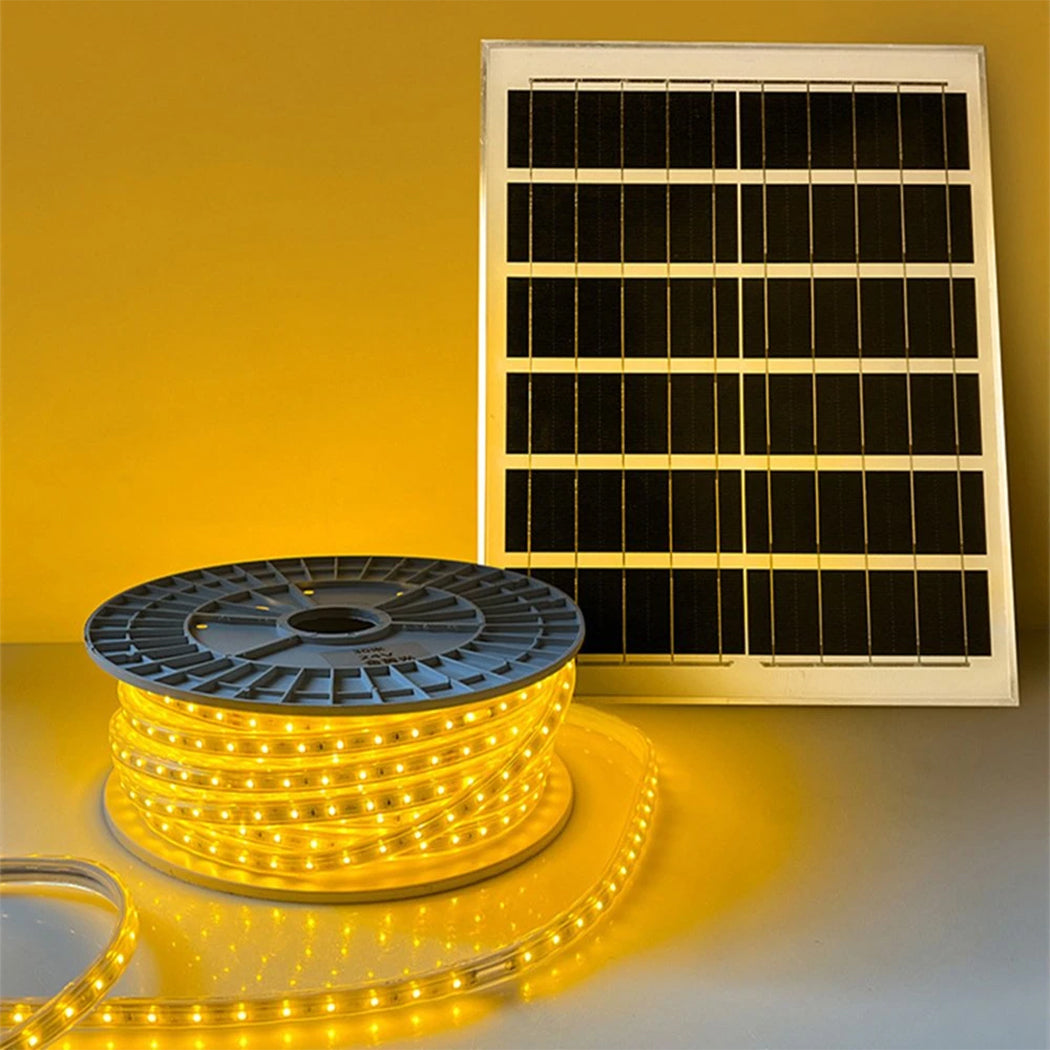 Red Blue Yellow or Green Coloured Solar Powered LED Strip Garden Light Large Panel Super Bright