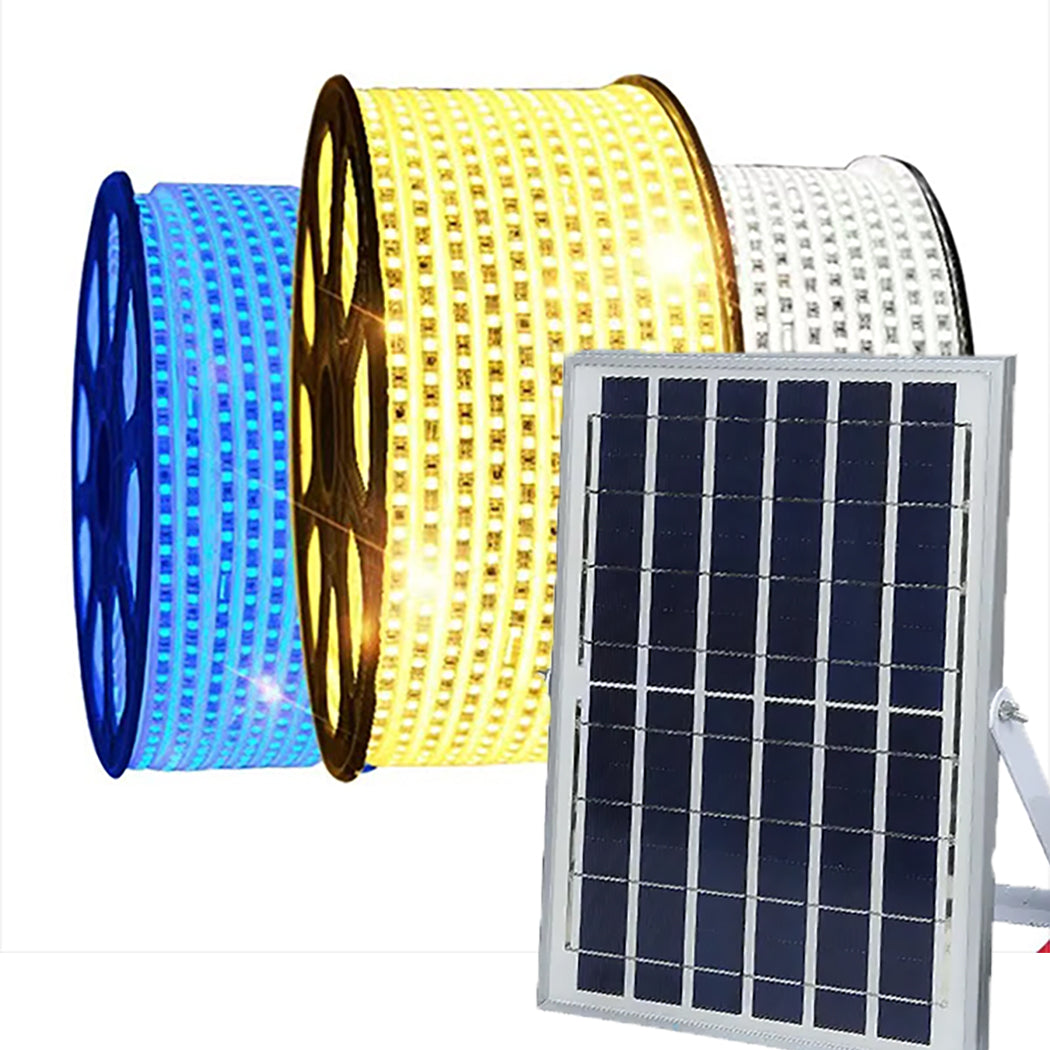Red Blue Yellow or Green Coloured Solar Powered LED Strip Garden Light Large Panel Super Bright
