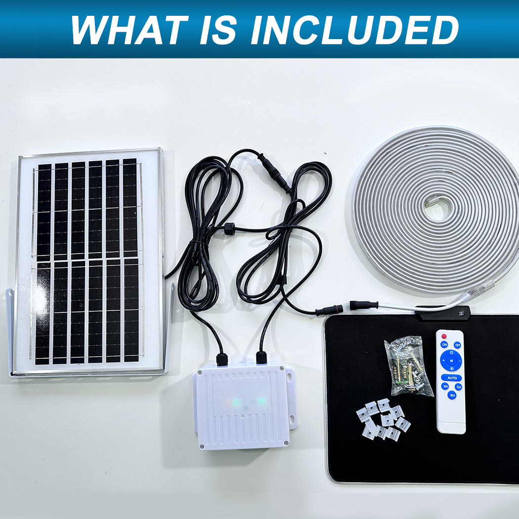 Red Blue Yellow or Green Coloured Solar Powered LED Strip Garden Light Large Panel Super Bright