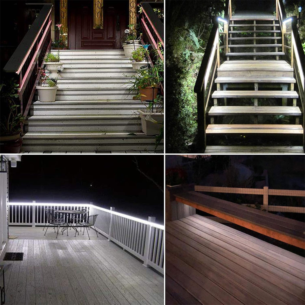 Red Blue Yellow or Green Coloured Solar Powered LED Strip Garden Light Large Panel Super Bright