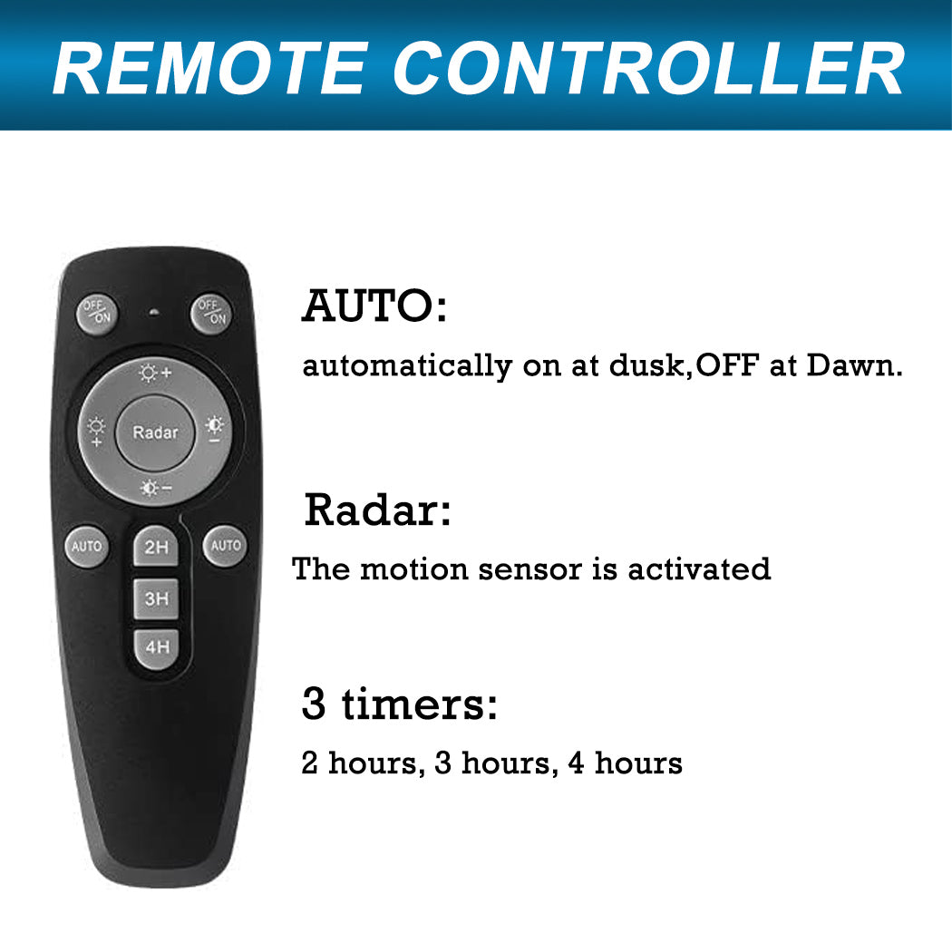 Super Bright 200/300/400W Solar Street Lights Motion Sensor Control Heavy Duty