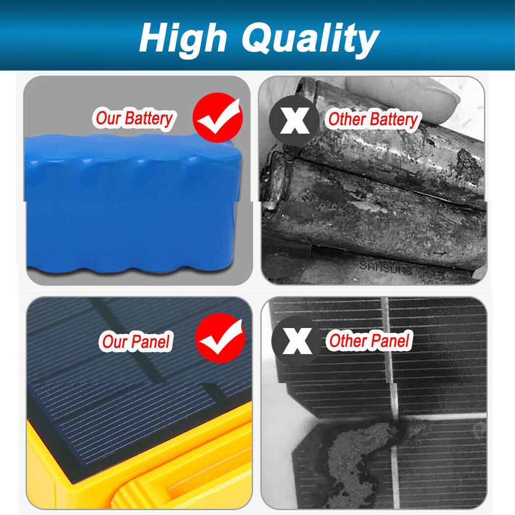 Rechargeable Solar Work Light 150 LED Beads Adjustable Brightness Travel Hiking