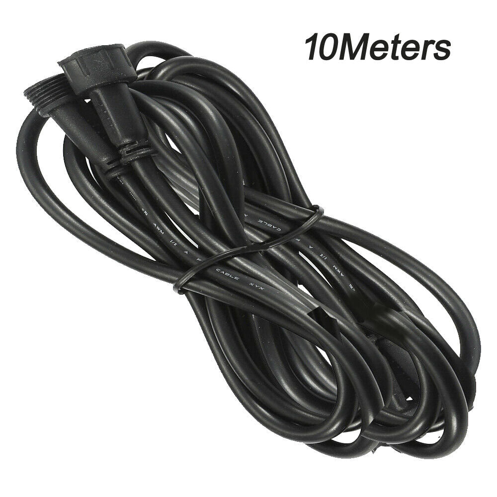 5/10mete 2 Pin Solar Connector Extension Cable Cord Waterproof Solar Spotlights Flood