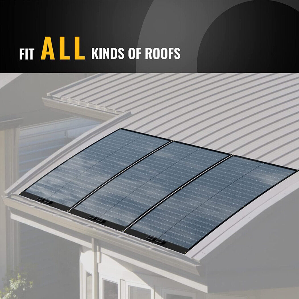 100W 12V Flexible Solar Panel Monocrystalline 12V Battery Caravan Boat Camper