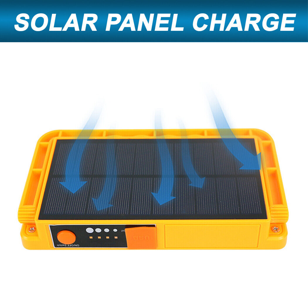 Rechargeable Solar Work Light 150 LED Beads Adjustable Brightness Travel Hiking