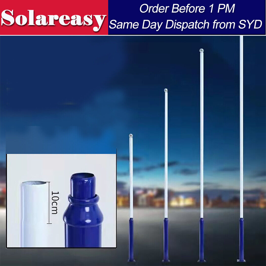 Galvanized Steel Solar Light Pole – Split Assembly Design 3m 4m 5m for Camera Light