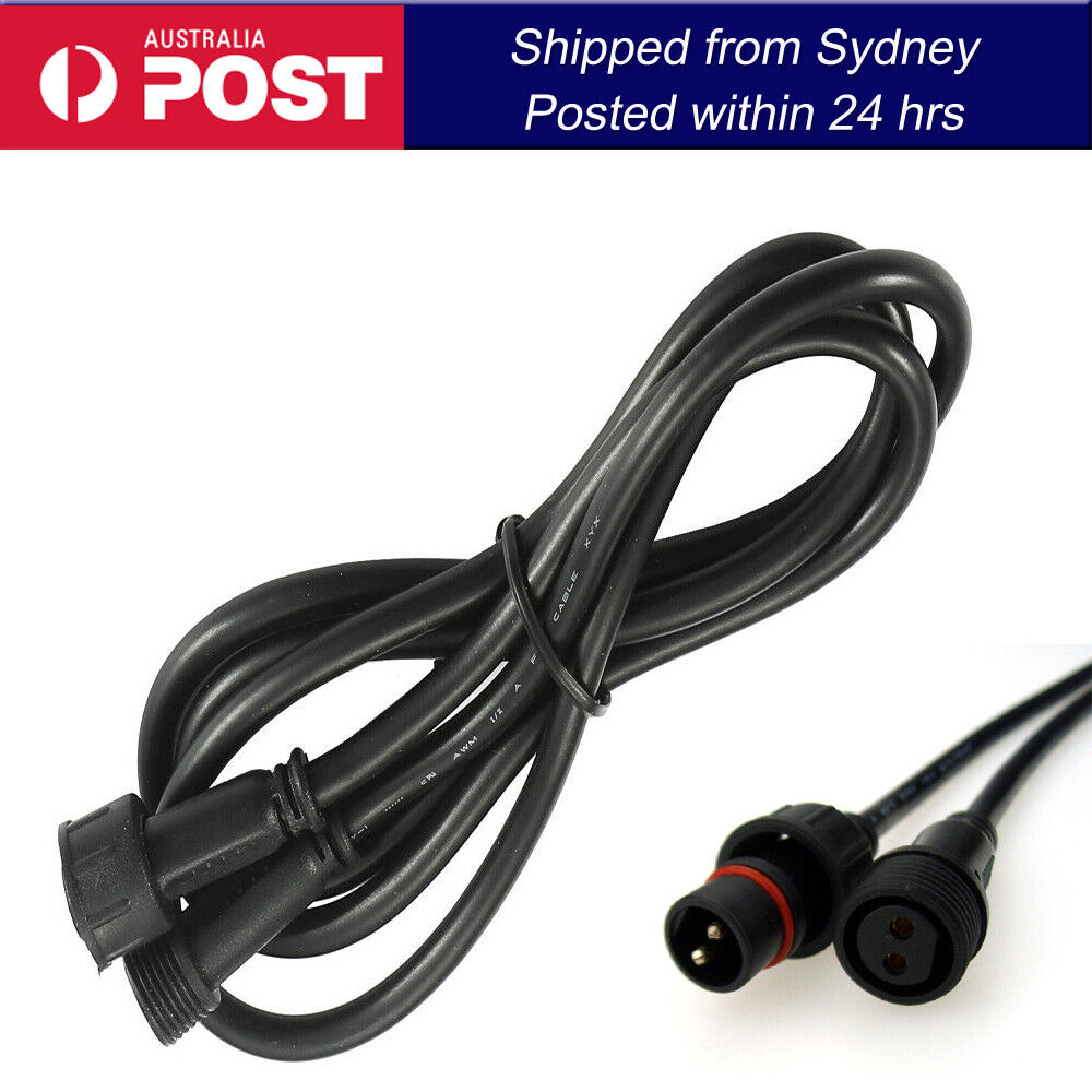 5/10mete 2 Pin Solar Connector Extension Cable Cord Waterproof Solar Spotlights Flood