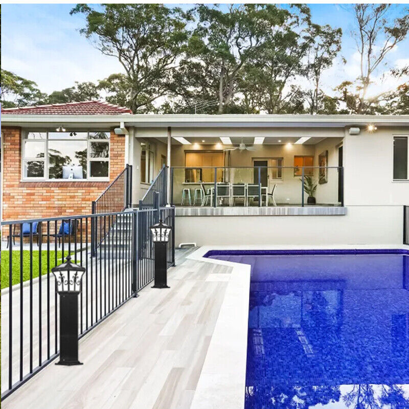 Solar Pillar Lights Outdoor – Vintage Walkway Post Lights for Garden, Yard, Landscape – Waterproof Auto-On LED Lamp