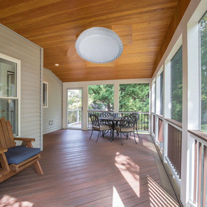 Dual Solar Ceiling Lights Sensor or Remote Control Indoor Outdoor All Night Light