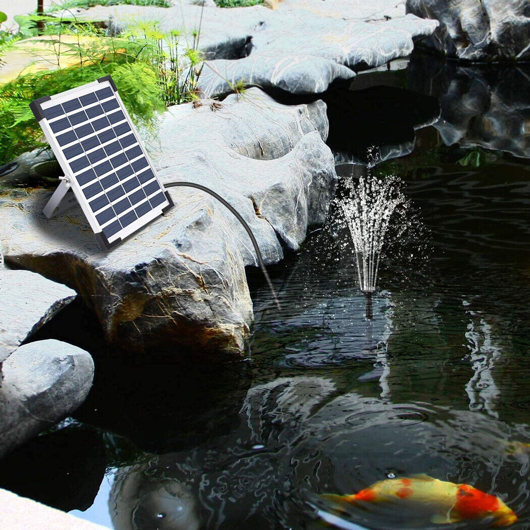 Solar Power Fountain 80cm Water Height Pond Pump Submersible Solar Water Pump 5W