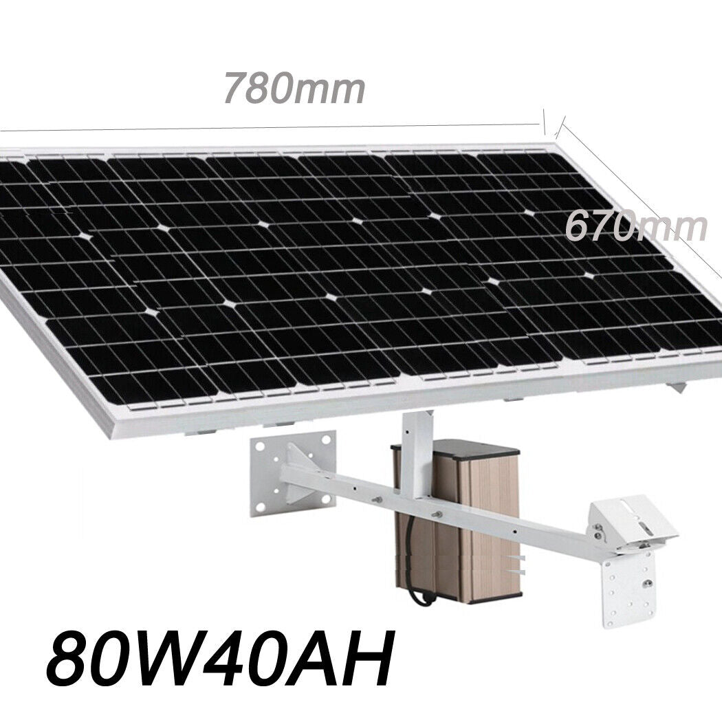 Solar Panel with Lithium Battery For Security Camera 3G 4G Wireless 12V 80W/60W