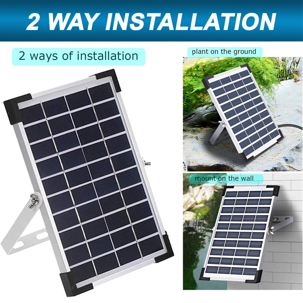 Solar Power Fountain 80cm Water Height Pond Pump Submersible Solar Water Pump 5W