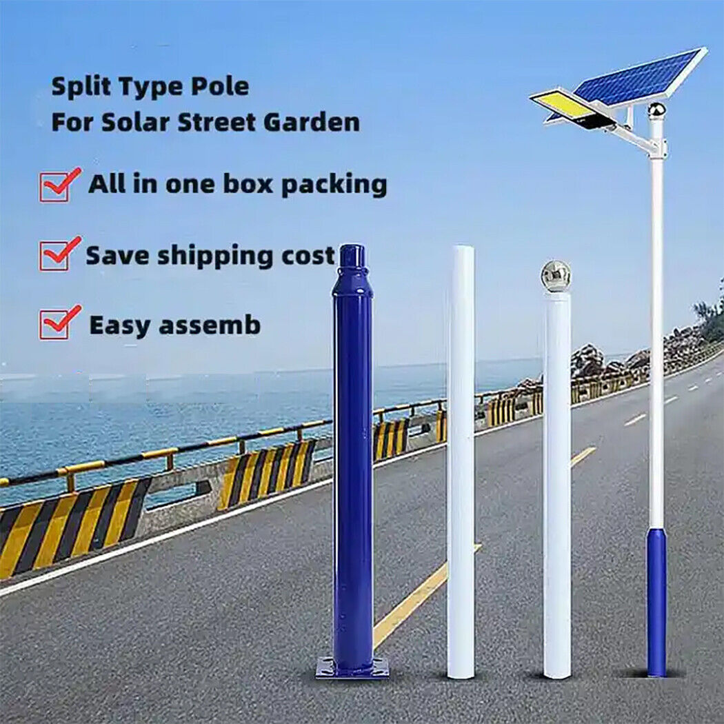 Galvanised Steel Solar Light Pole for Street Solar light Garden light 3m or 4m