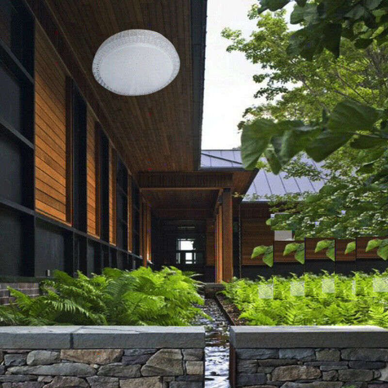 Dual Solar Ceiling Lights Sensor or Remote Control Indoor Outdoor All Night Light