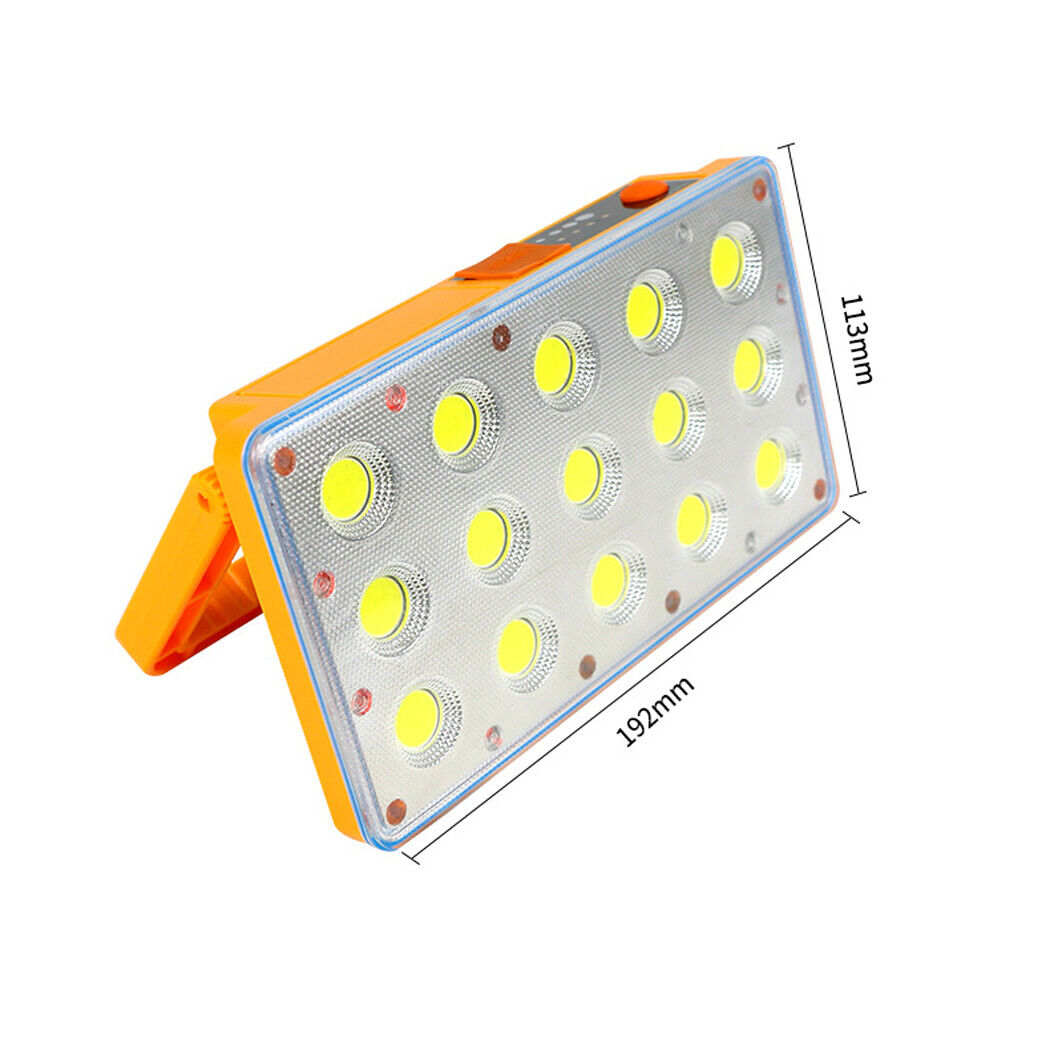Rechargeable Solar Work Light 150 LED Beads Adjustable Brightness Travel Hiking
