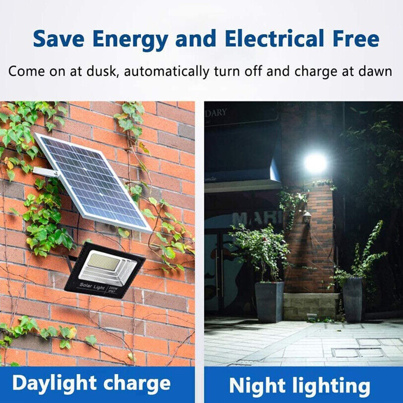 300W LED solar flood light – ultra-bright, energy-efficient outdoor lighting with a durable aluminum body, waterproof design, and 12-hour automatic illumination for backyard and garden spaces