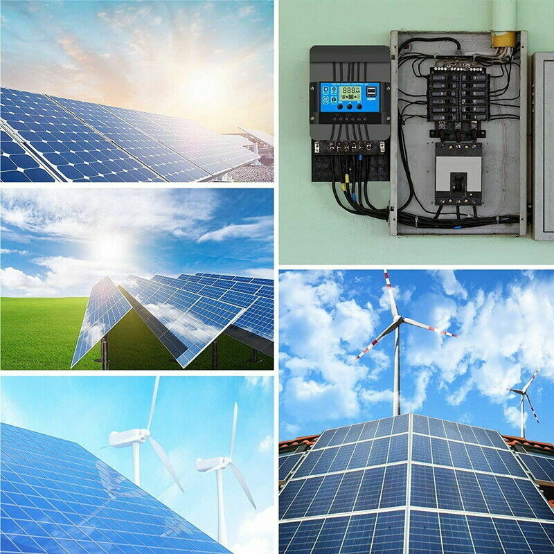 Solar Panel Charge Controller Regulator 12V/24V auto dual USB 30A/20 Battery PWM