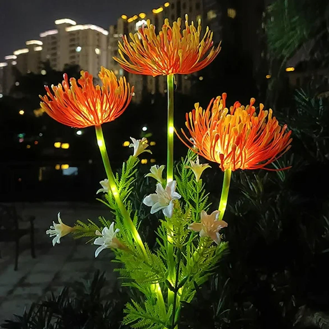 Solar Powered Flower Light Lanterns Outdoor Garden Waterproof Decorative Lamps