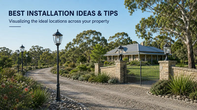 3M-01 Best Places to Install Victorian Solar Post and Pillar Lights