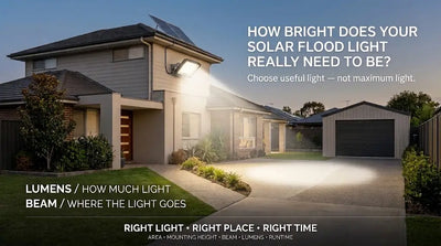How Bright Does Your Solar Flood Light Really Need to Be?