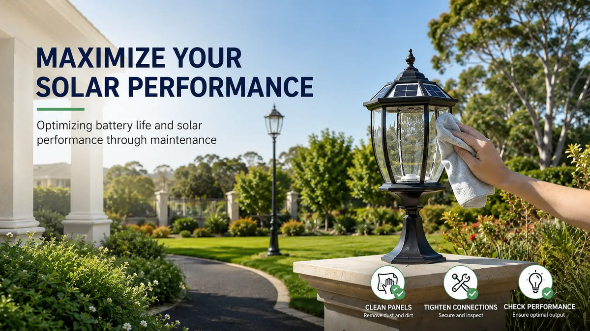 Maintenance and Care Tips for Solar Post and Pillar Lights