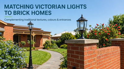 Matching lights to traditional brick homes