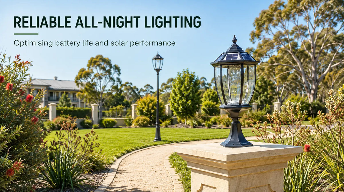 Reliable All-Night Lighting Optimising battery life and solar performanc