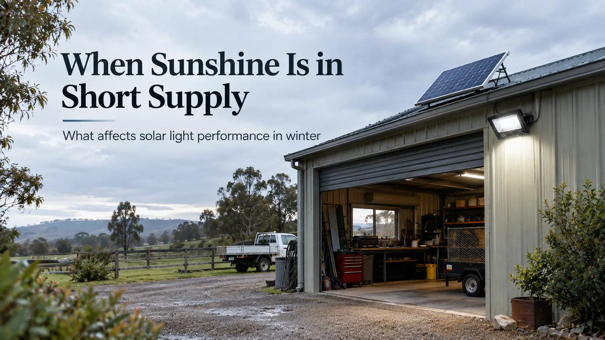 Why Solar Lights Struggle During Australian Winter and Cloudy Weather