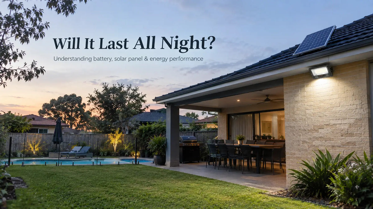 P-01 Why Many Solar Flood Lights Don’t Last Through the Night