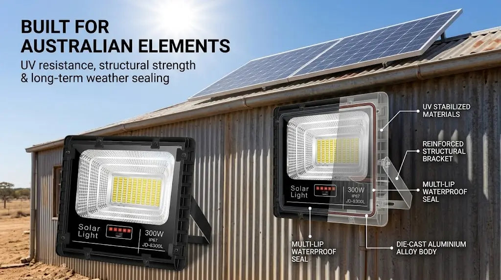 T-01 Why Aluminium Housing Matters for Solar Flood Lights in Australia