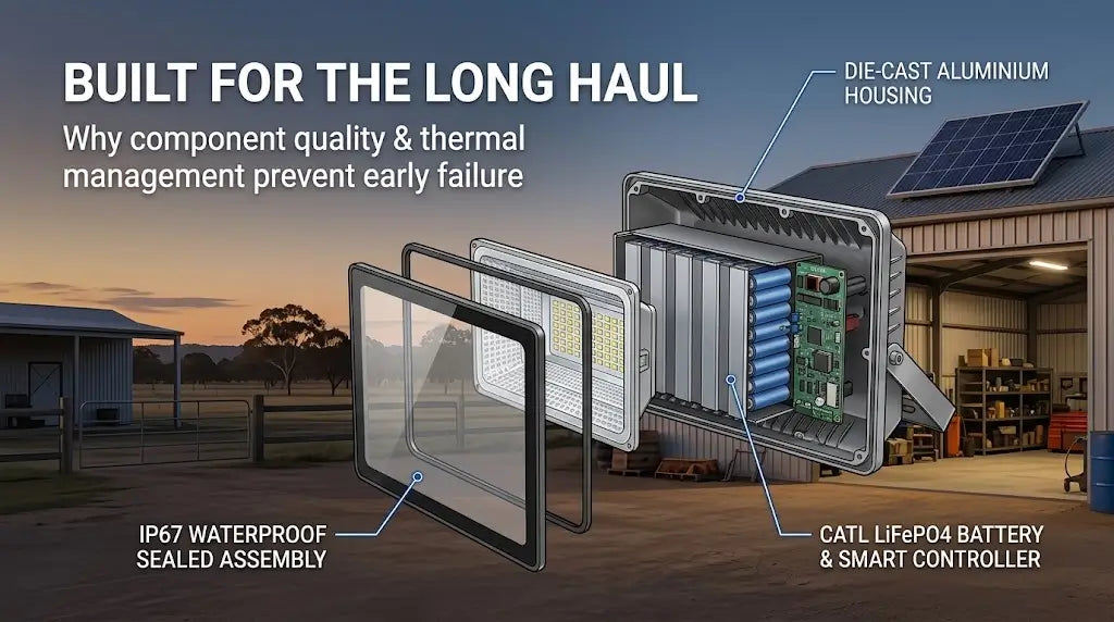 P-04 Why Do Some Solar Flood Lights Fail After Only 2–3 Years?