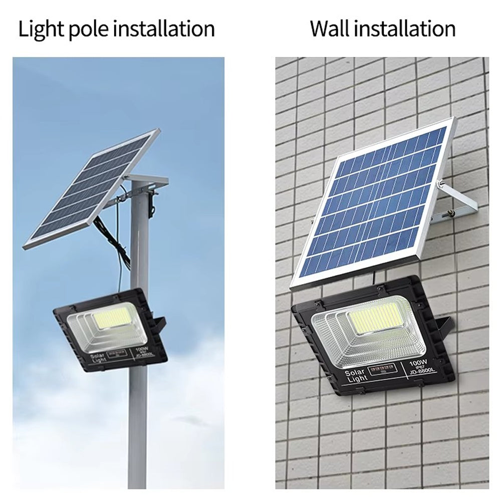 300W LED Solar Flood Light - Ultra Bright, 12-Hour Illumination, Premium-Grade, Tough Build-JD-8300 88