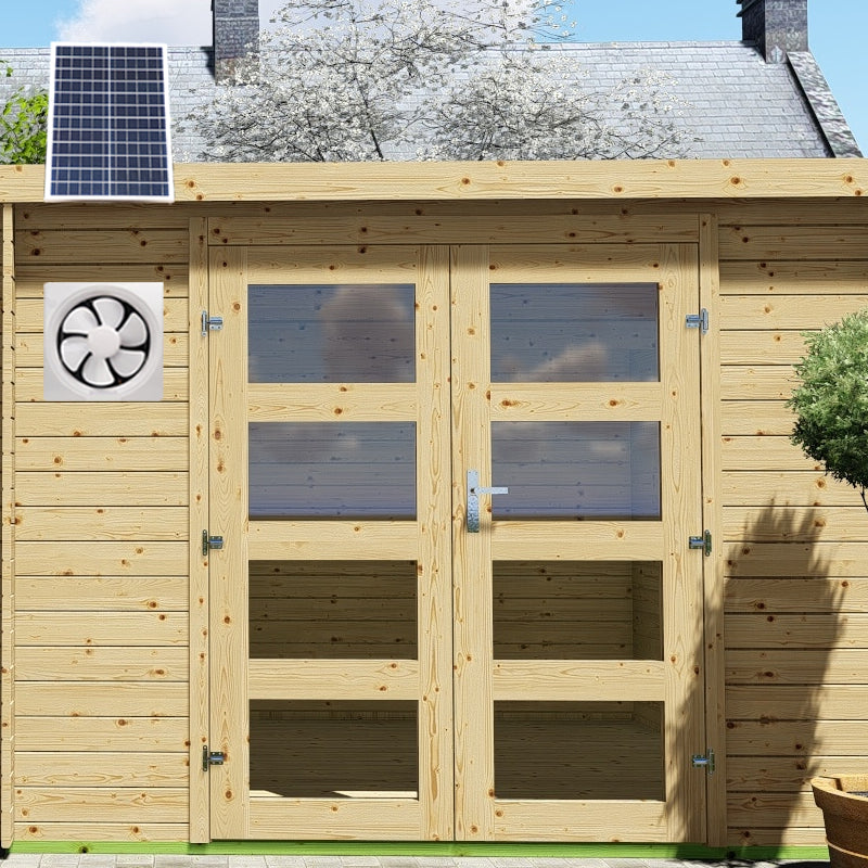 Solar Powered Ventilation Fan Extractor Solar Exhaust Fan  Caravan Wall Mounted Kitchen