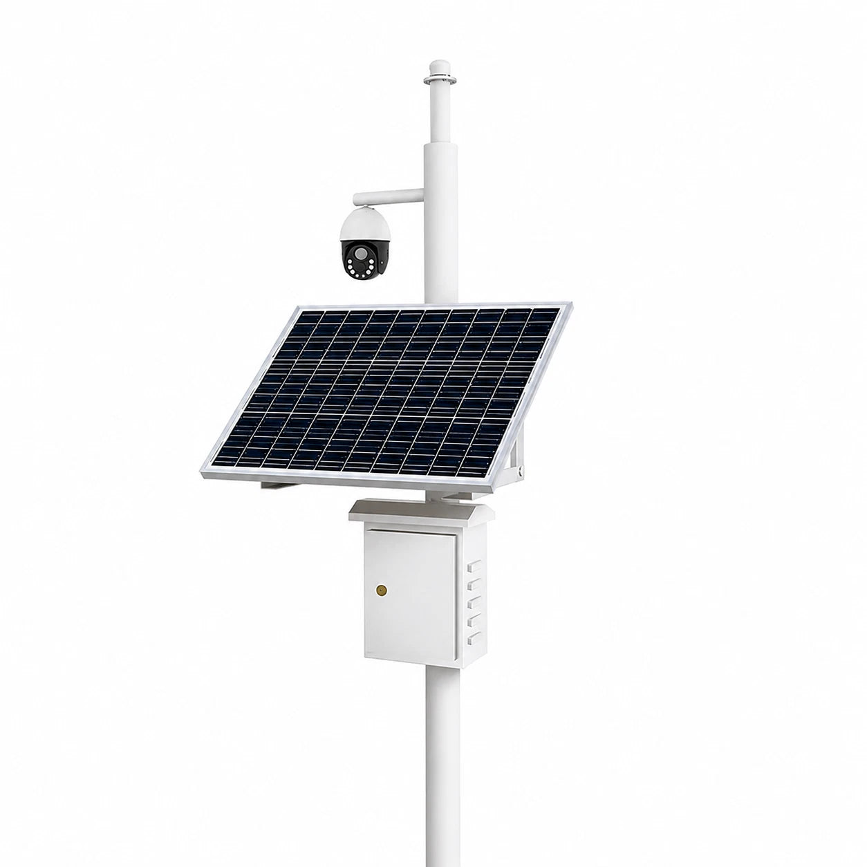 120W Solar Power System for Security Cameras 60AH Off Grid CCTV Power Kit