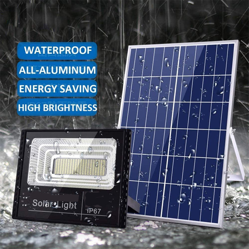 40W Solar-Powered 7 Colour Flood Light - solar-powered RGB flood light, Garden Landscape Tree light