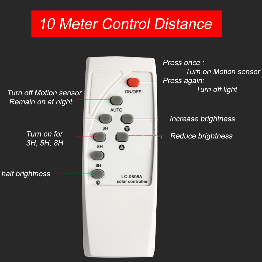 Motion Sensor Solar Floodlight 120W -  No Motion No light, Motion-Activated Illumination