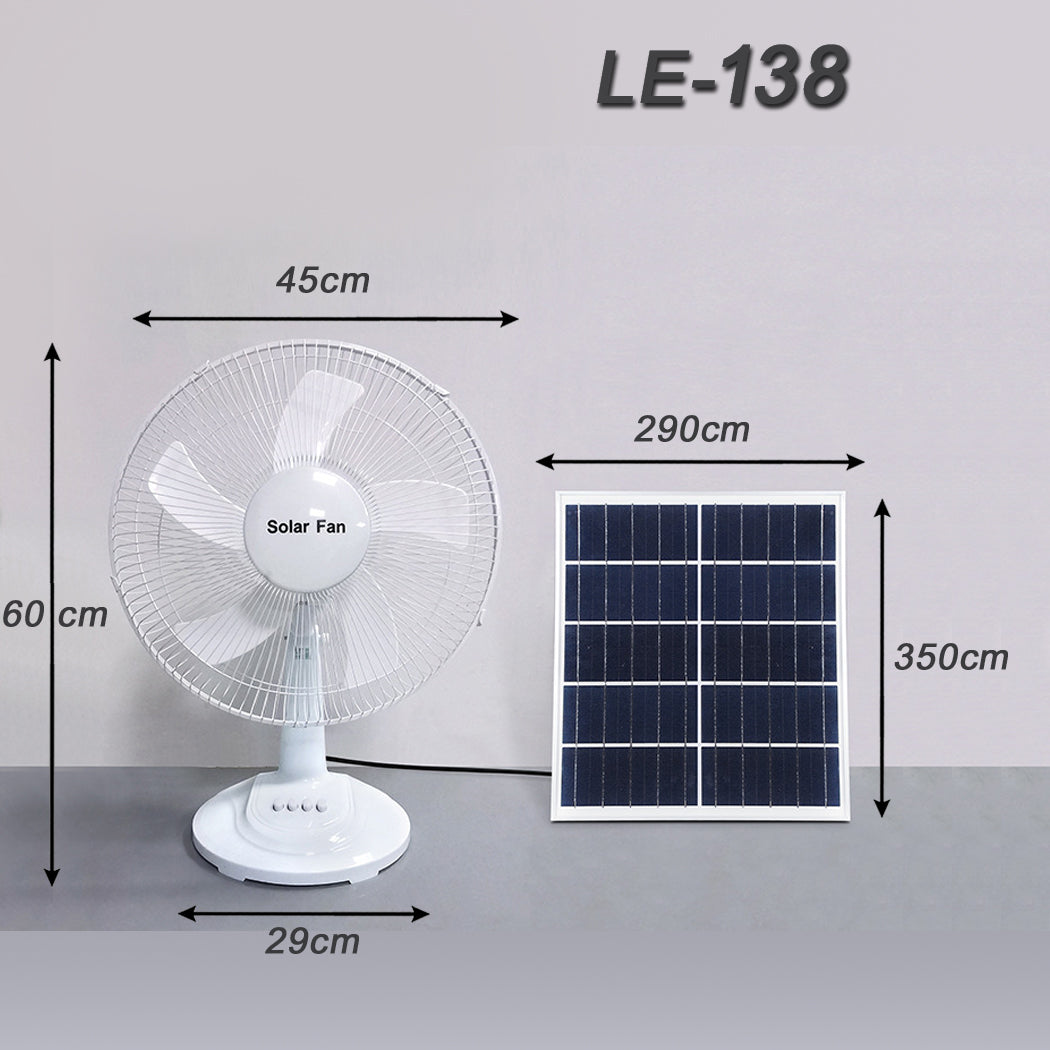 Solar Panel Powered Pedestal Fan Solar Table Fan Outdoor Caravan Solar Fan