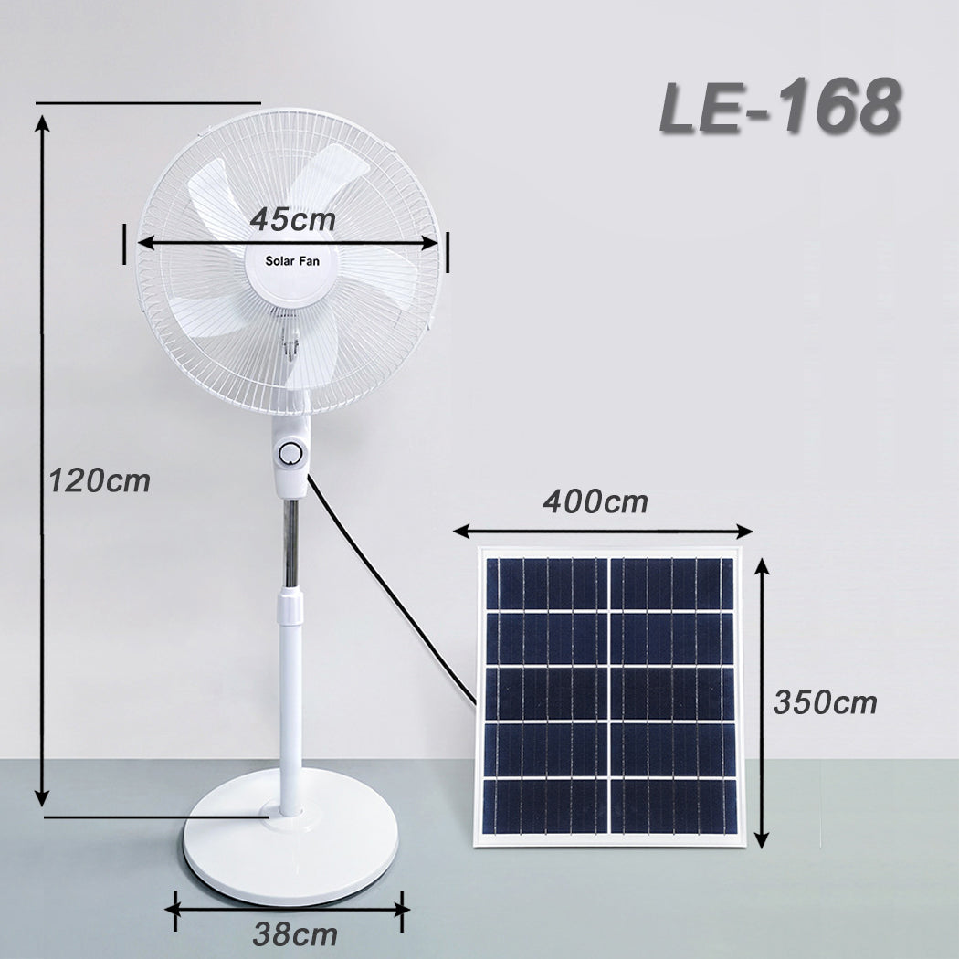 Solar Panel Powered Pedestal Fan Solar Table Fan Outdoor Caravan Solar Fan