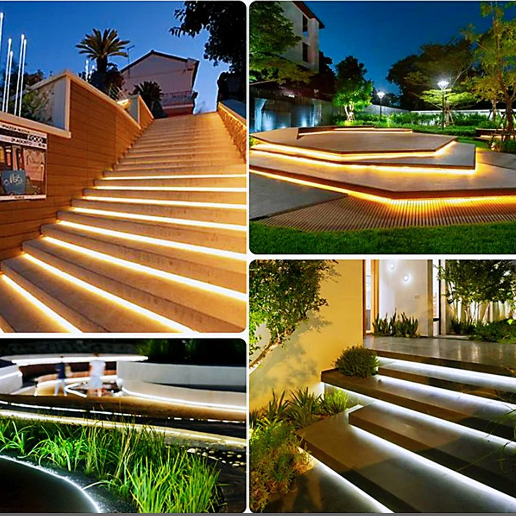 Red Blue Yellow or Green Coloured Solar Powered LED Strip Garden Light Large Panel Super Bright