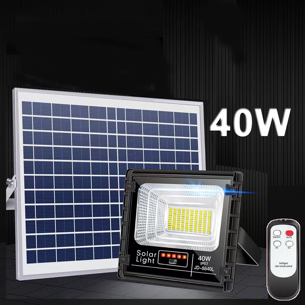 40W LED Solar Street Flood Lights - Ultra Bright, Premium-grade 12-hour automatic illumination