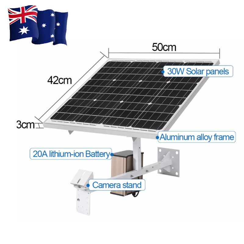 Solar Panel with Lithium Battery For Security Camera 3G 4G Wireless 12V 80W/60W