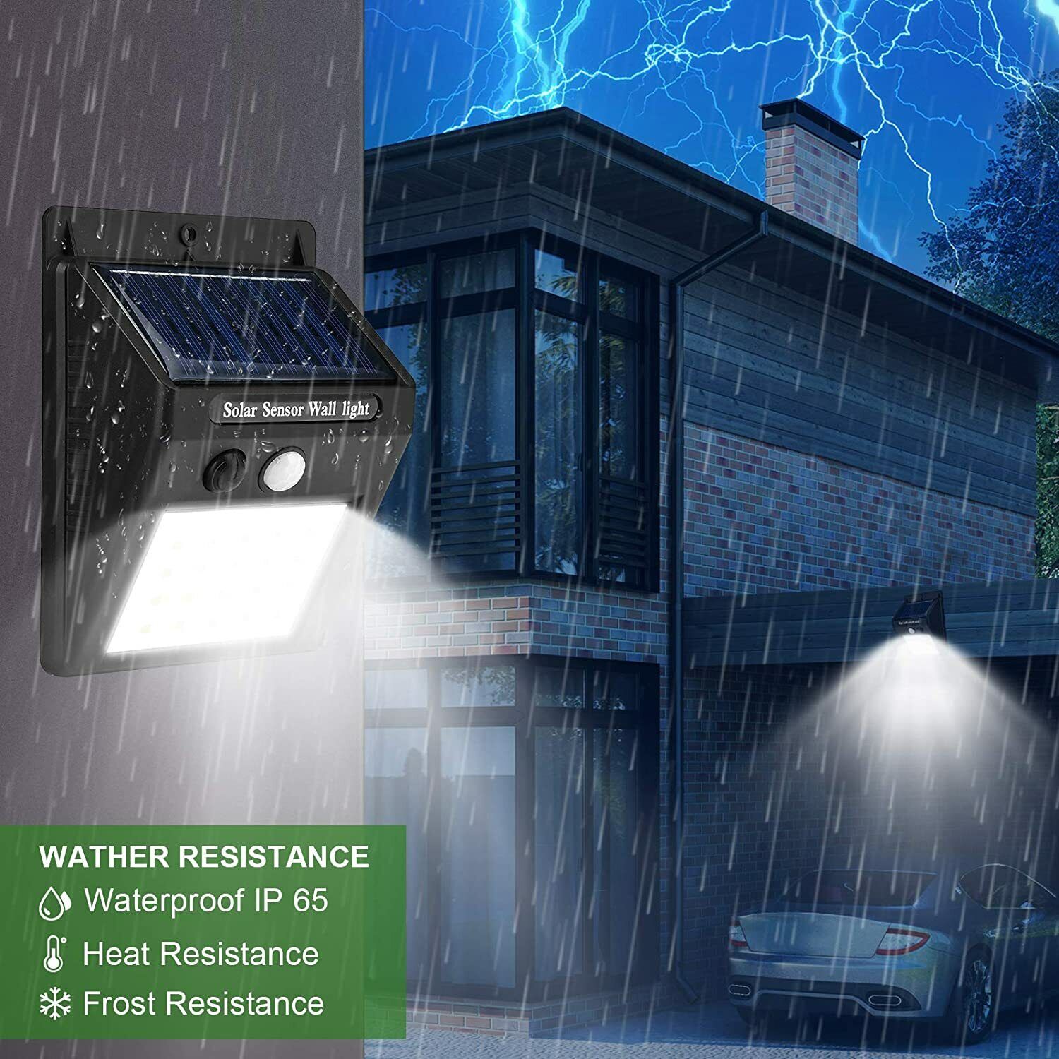 10 x 30LED Solar Power PIR Motion Sensor Security Light Outdoor Garden Light Wall Lam