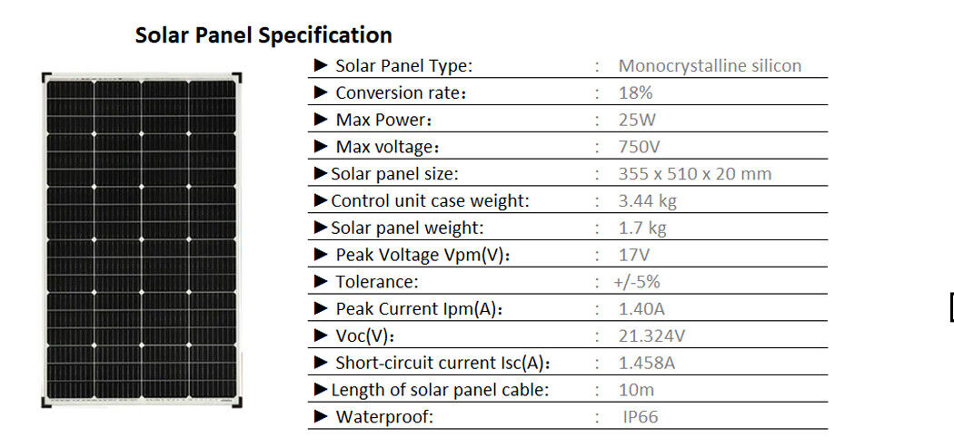 Solar Panel Power Generator Kit Solar Panel Battery 4 bulbs 25W Off-Grid Solar