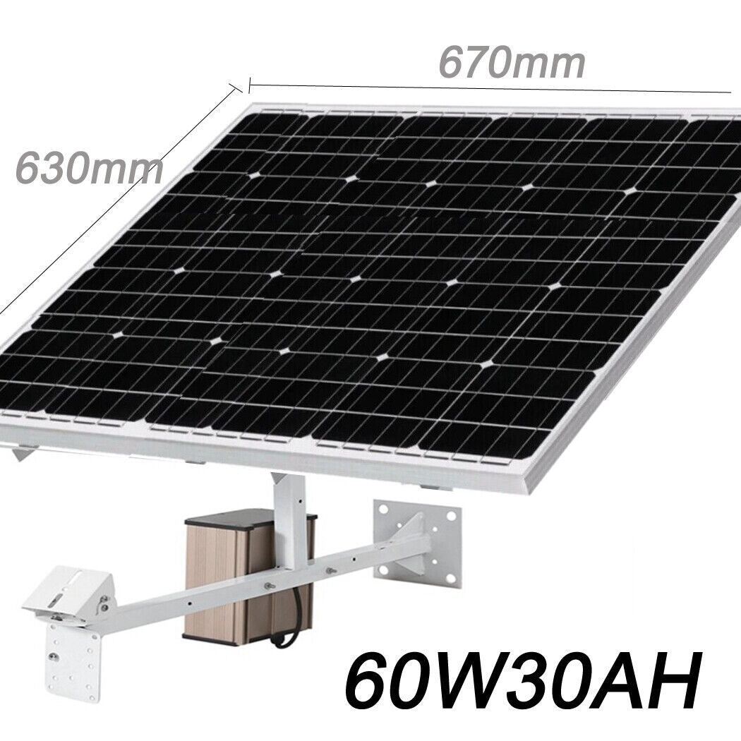 Solar Panel with Lithium Battery For Security Camera 3G 4G Wireless 12V 80W/60W